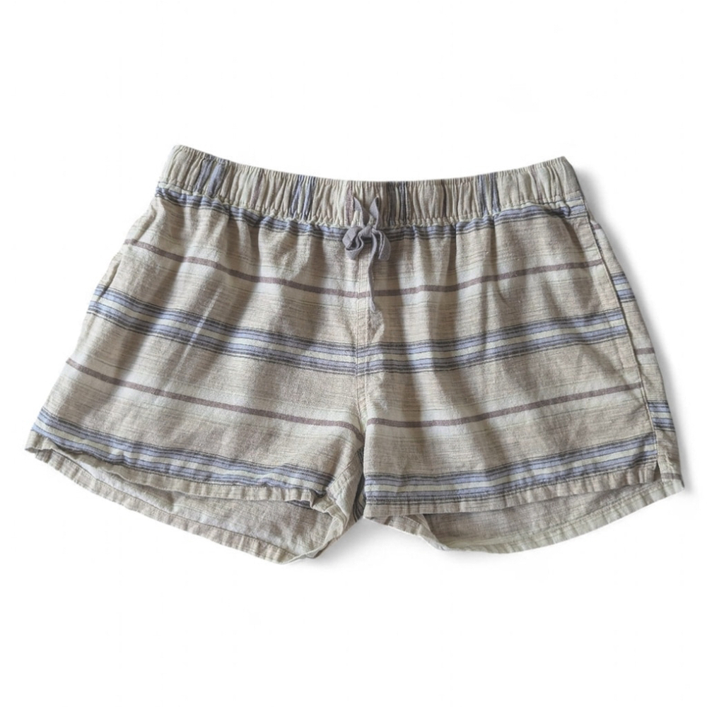 Patagonia Island Hemp Baggies Shorts | 3" Inseam | Striped Boho Neutral Sz S - Picture 4 of 12